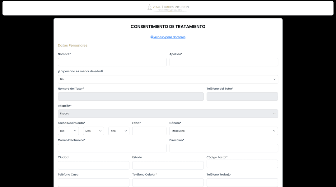 Formulario de consentimiento